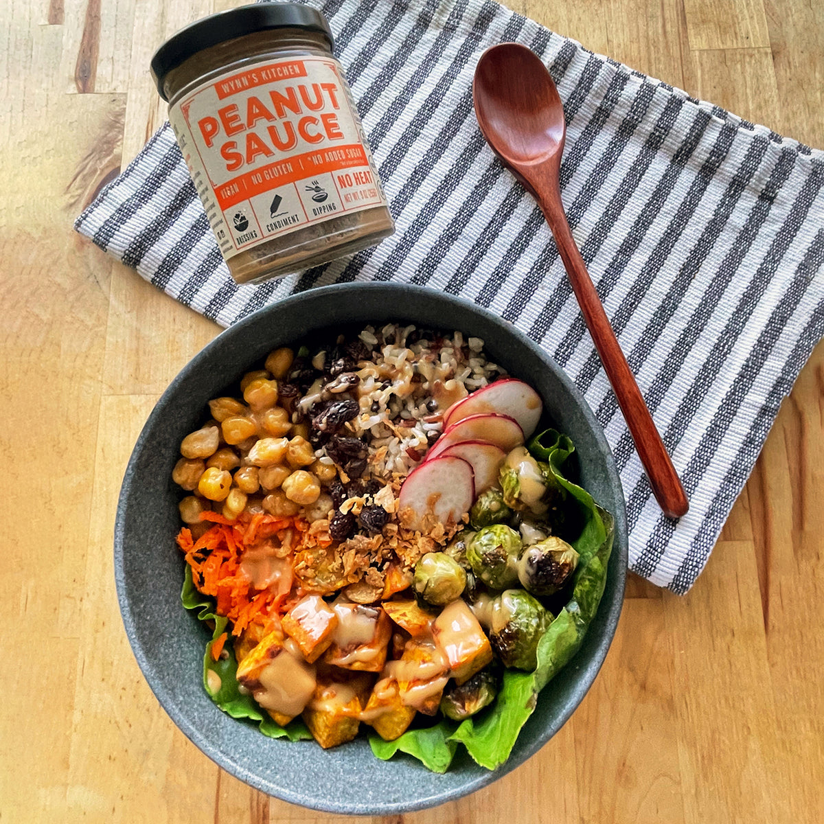 Harvest Veggie Peanut Bowl Wynn's Kitchen