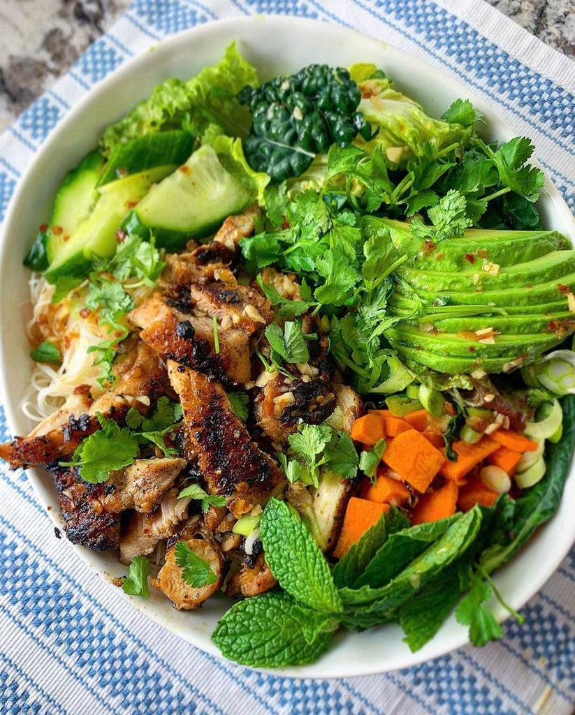 Vietnamese Lemongrass Chicken Vermicelli Bowls